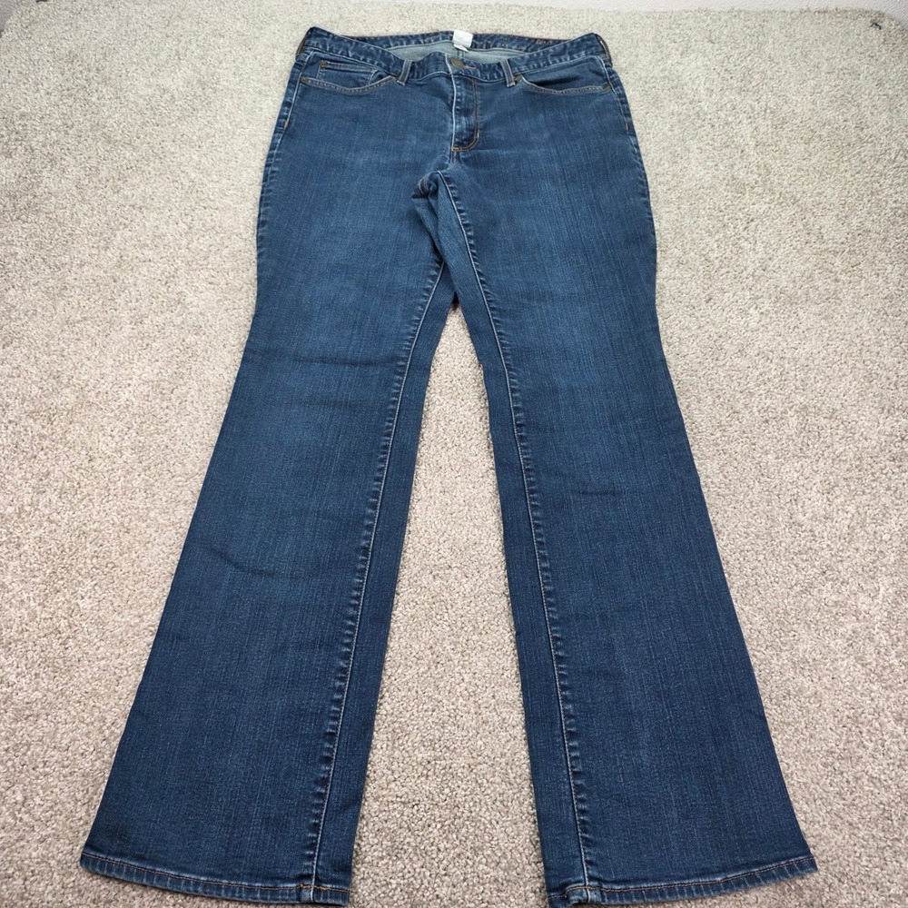Eddie Bauer Curvy Bootcut Jeans Womens 12 Medium Wash Denim Pants
Pristine